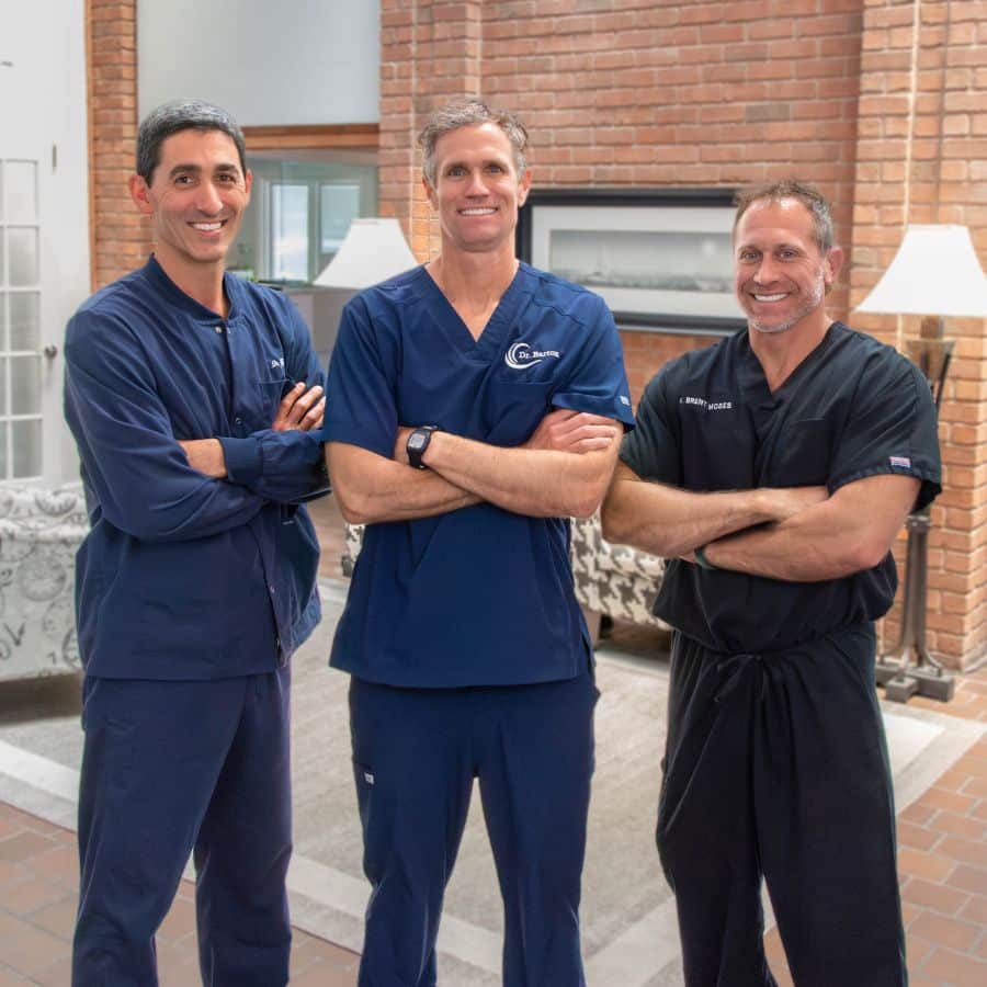 Dr. Gigliotti, dr. Daniel barton, and dr. Moses, experienced dentists at beach dental center in virginia beach, va.
