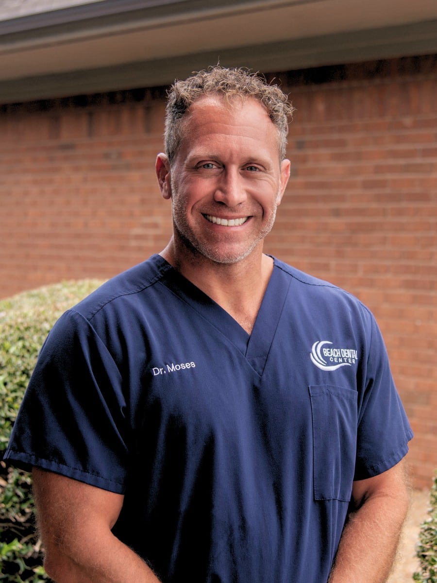 Dr. Moses, a virginia beach dentist at beach dental center, providing family dentistry, cosmetic dental care, and restorative treatment.